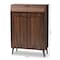 Baxton Studio Cormier Walnut finished 2-Door Wood Entryway Shoe Storage Cabinet 153-9159 - alternate 6